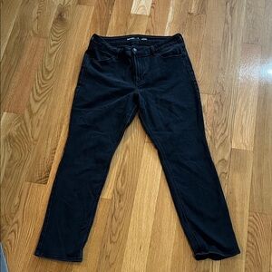 Old Navy high rise straight black jeans